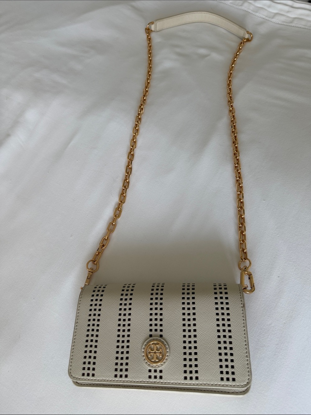 Tory Burch Crossbody Bag with Gold Chain Strap